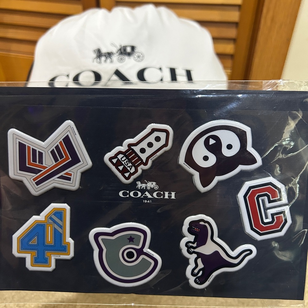 NWT Coach Stickers Puffy 2016 Collection